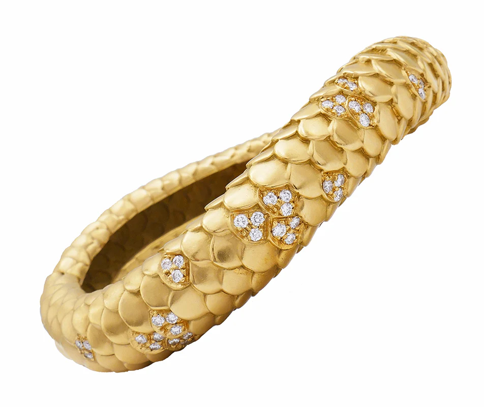Angela Cummings Vintage 18k Gold & Diamond Bracelet